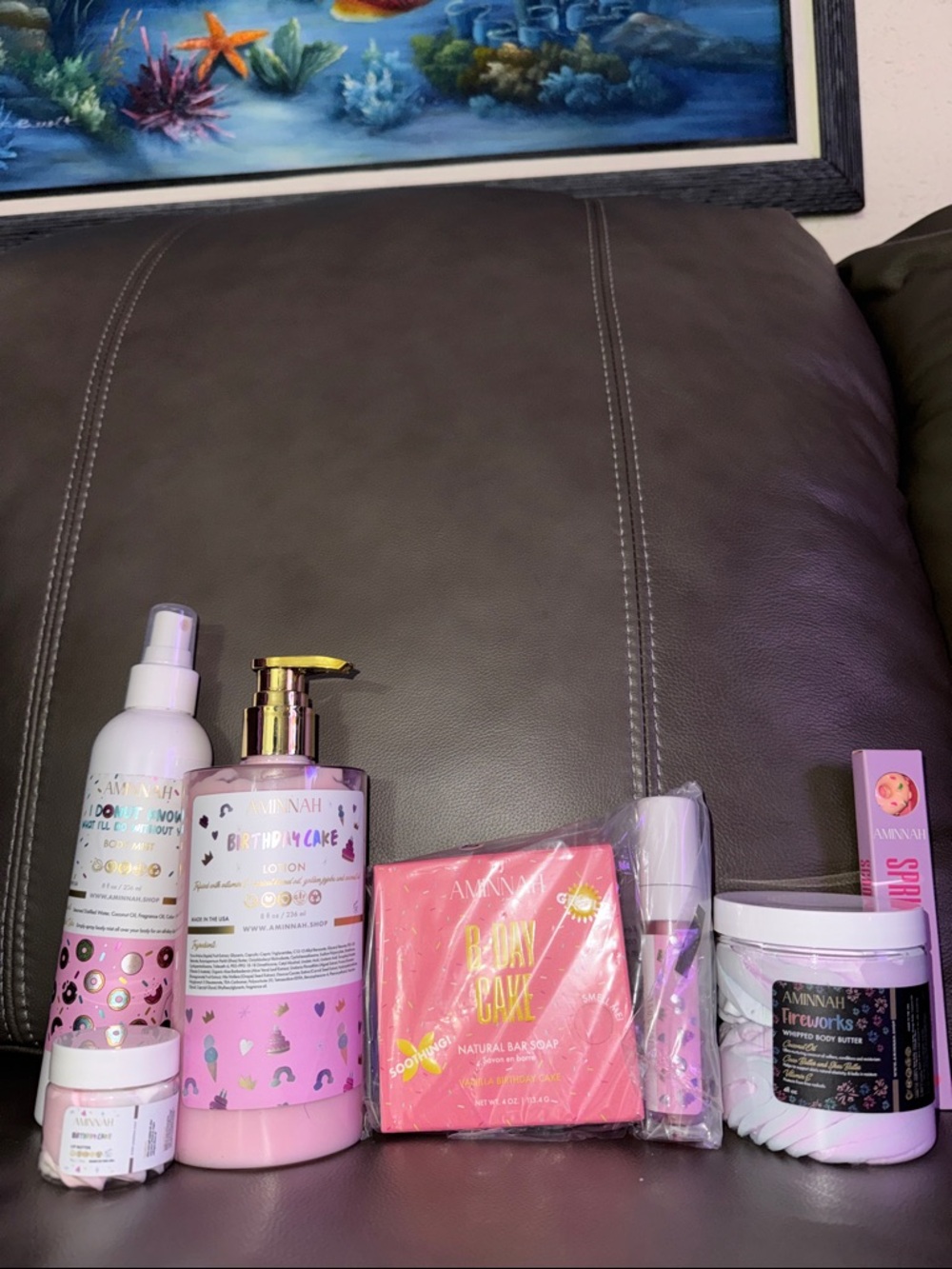 AMMANAH Birthday Cake Pink Bath & Body Set bundle !! 🎂
